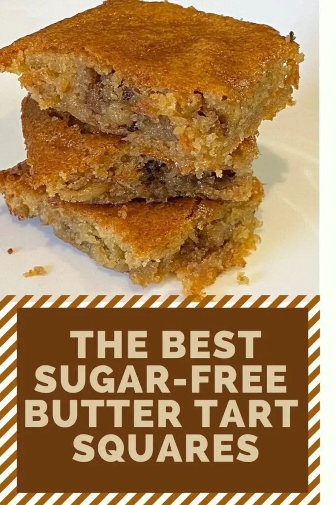 sugar-free butter tart squares recipe