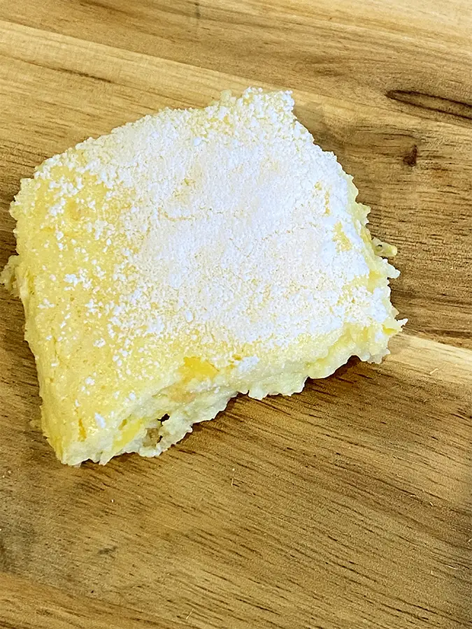 sugar=free low carb lemon squares