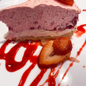 sugar-free strawberry cheesecake