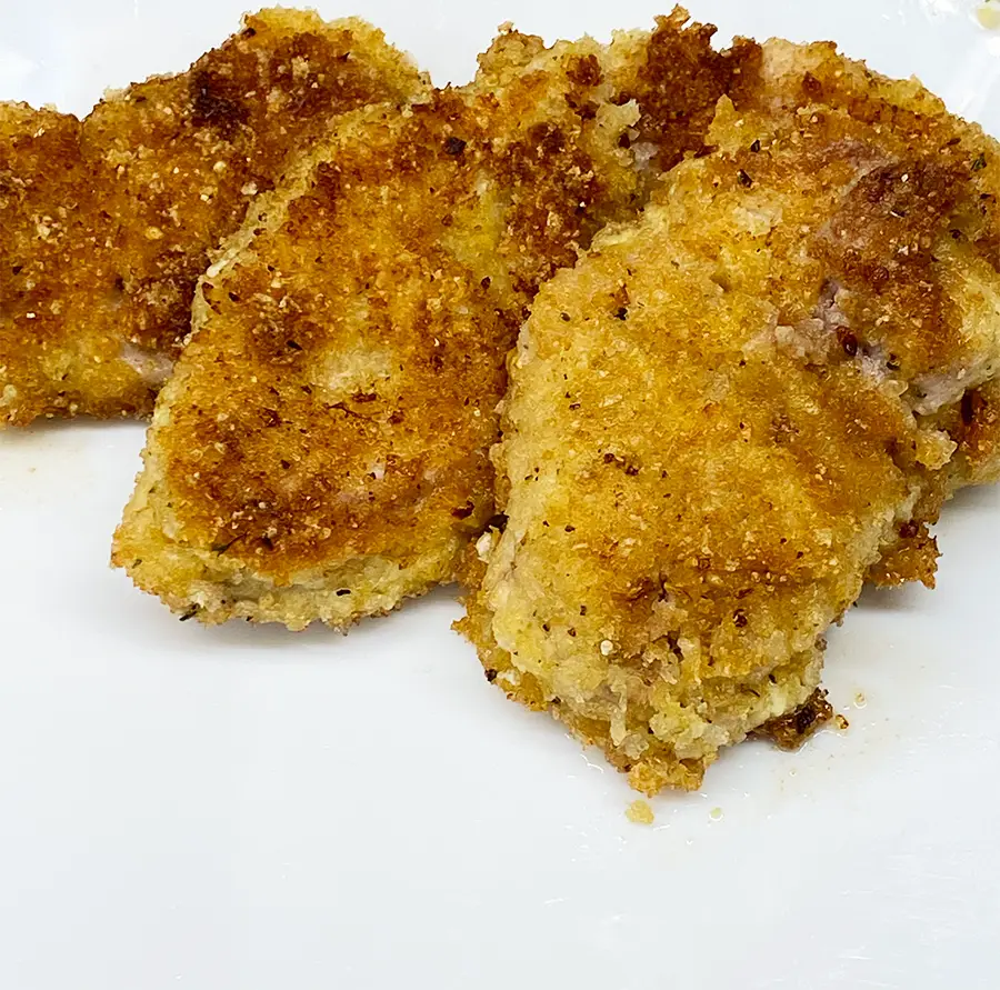 Easy to make Crispy Low Carb Breaded Pork Tenderloin Medallions - The ...