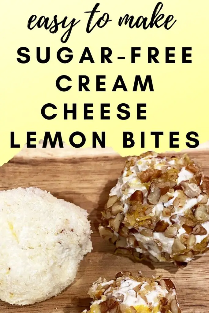 sugar-free lemon cream cheese bites