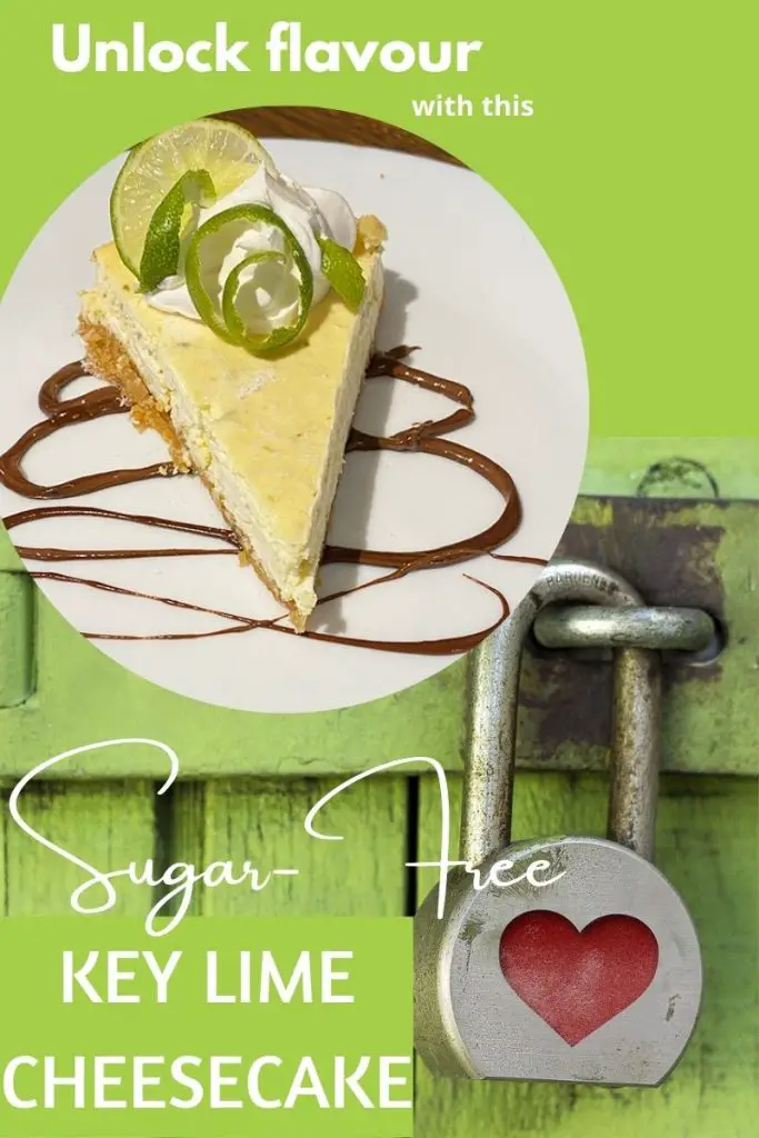 Sugar-free key lime cheesecake