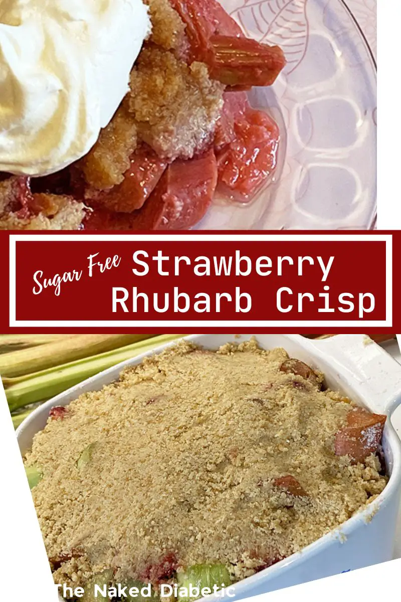 sugar free strawberry rhubarb crisp