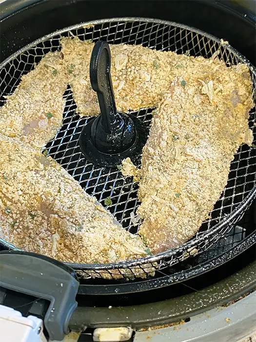 diabetic fried fish - tfal actifry basket