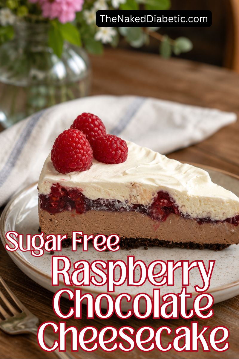 sugar free raspberry chocolate cheesecake