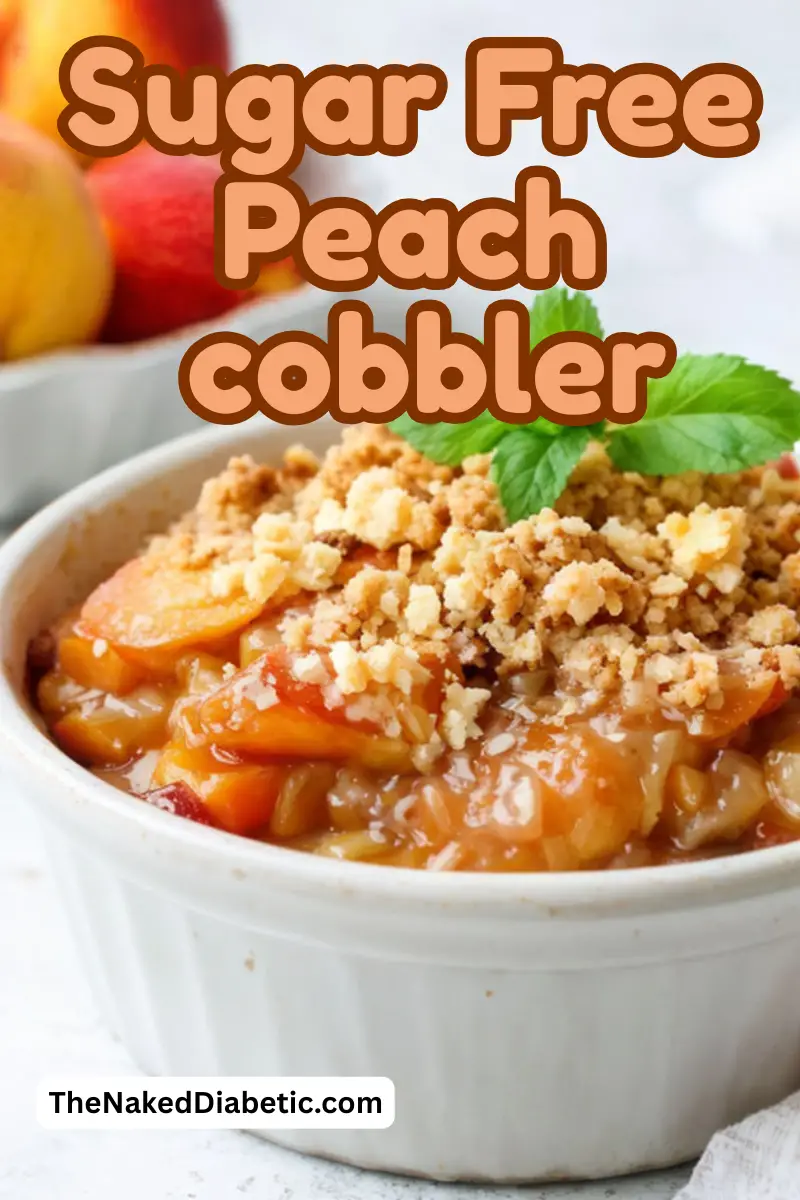 Sugar Free Peach Cobbler