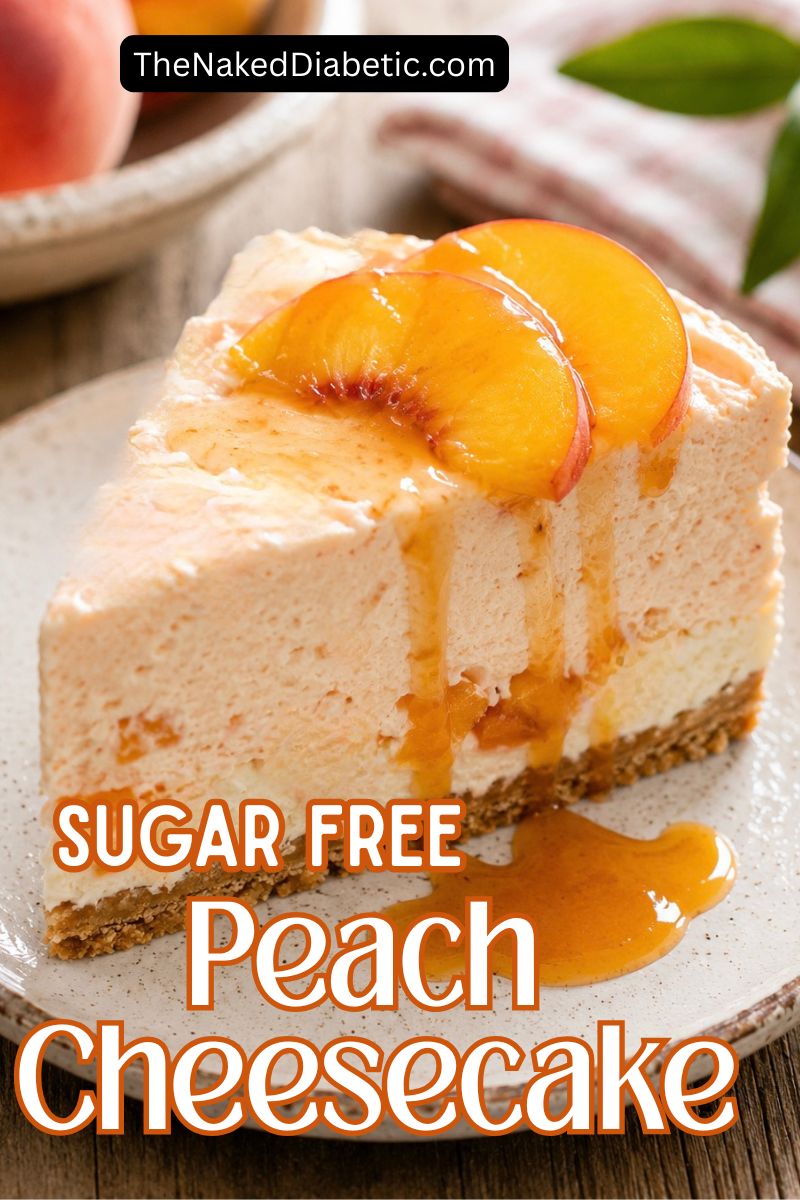 Sugar Free Peach Cheesecake