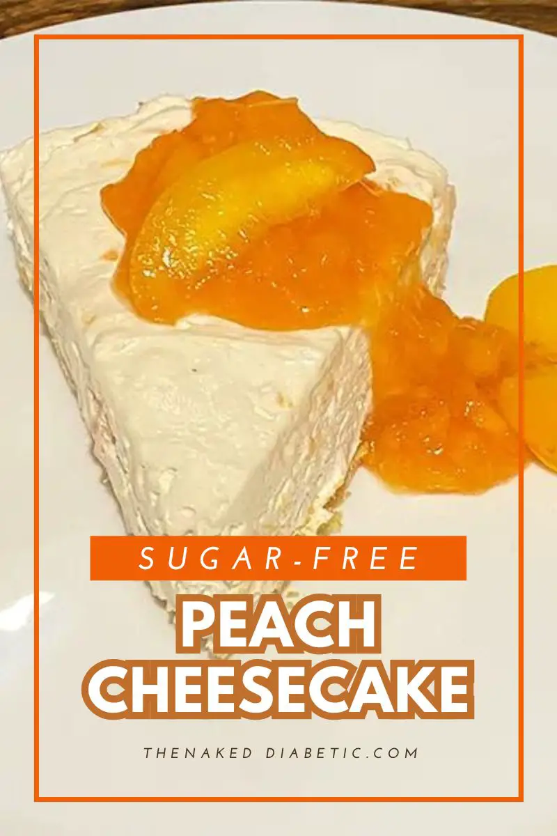 sugar free peach cheesecake