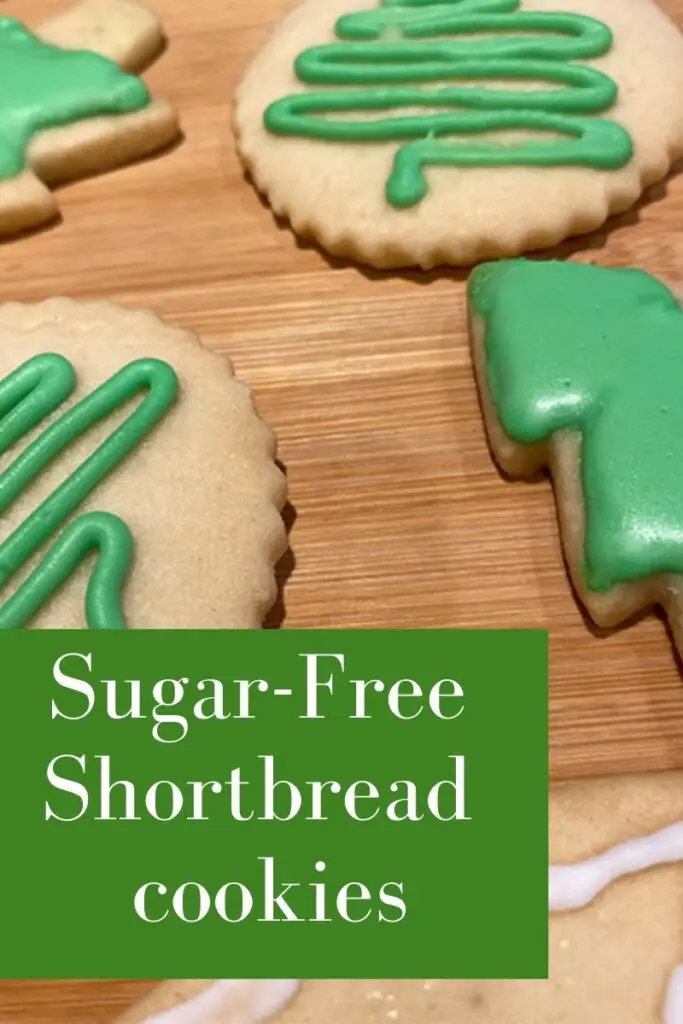 Sugar-Free Shortbread Cookie recipe - iced