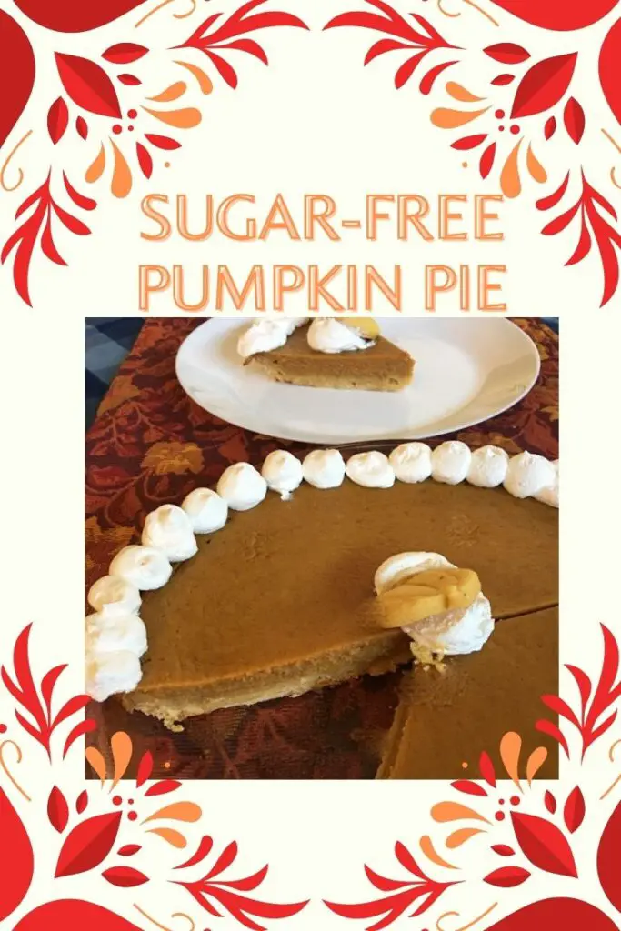 Sugar-free pumpkin pie recipe