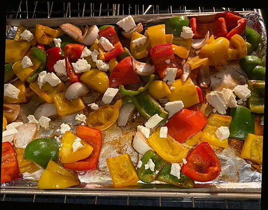easy low carb roasted bell peppers