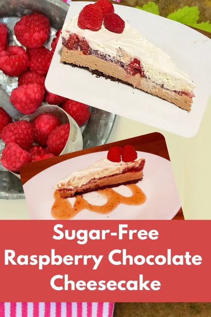 sugar-free raspberry chocolate cheesecake