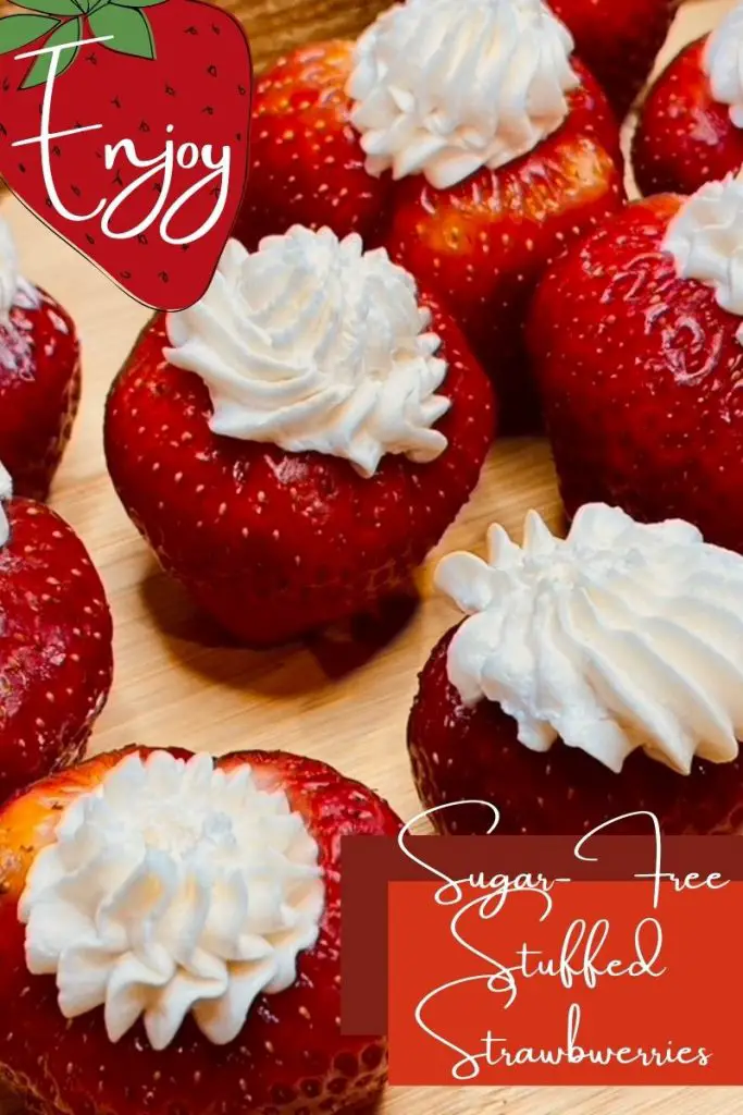 enjoy sugar-free stuffed strawberries