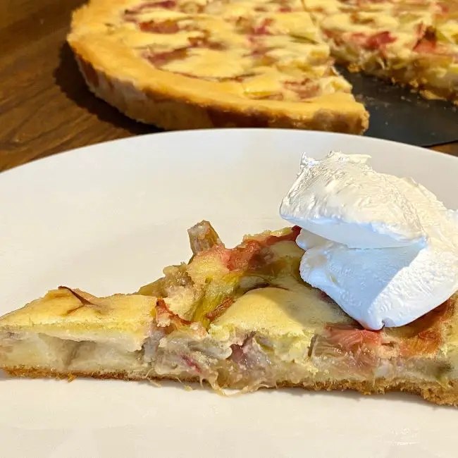 diabetic low carb sugar free rhubarb tart recipe