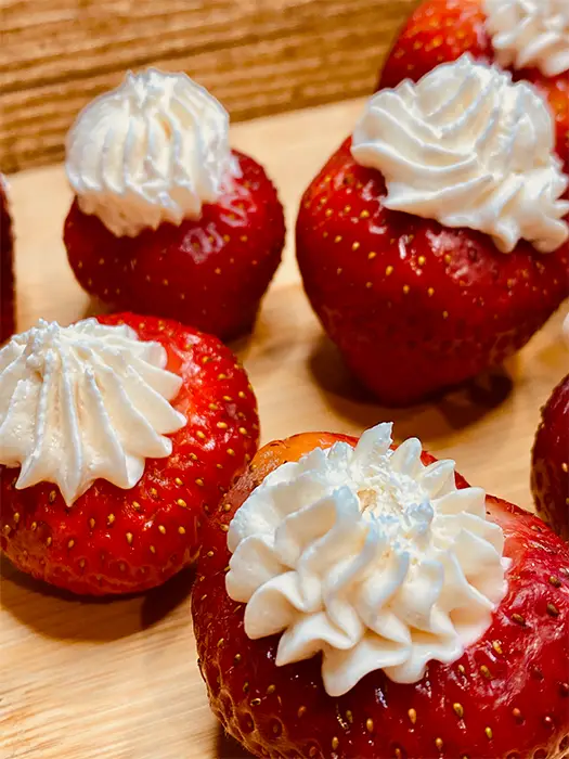 sugar-free stuffed strawberries