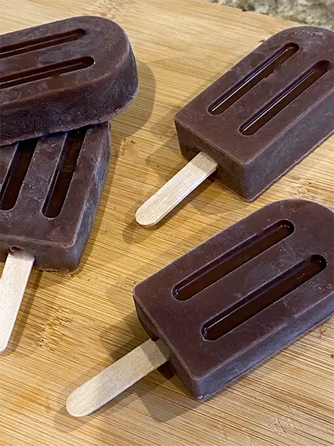 Sugar-Free Fudgesicles for diabetics