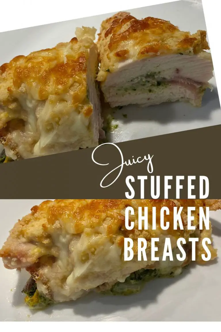 Easy Diabetic Friendly Stuffed Chicken Breasts.