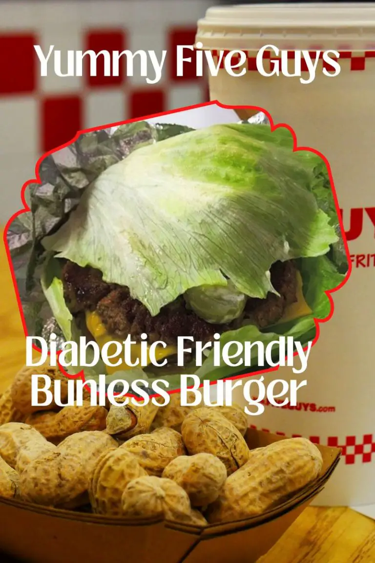 Why I love the Five Guys burger for diabetics.