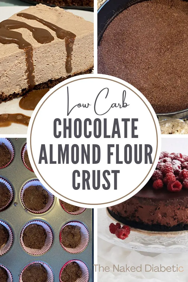 Easy Low Carb Diabetic Chocolate Almond Flour Crust Recipe.