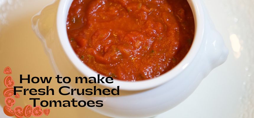 how to make fresh crushed tomatoes for diabetic pizza sauce