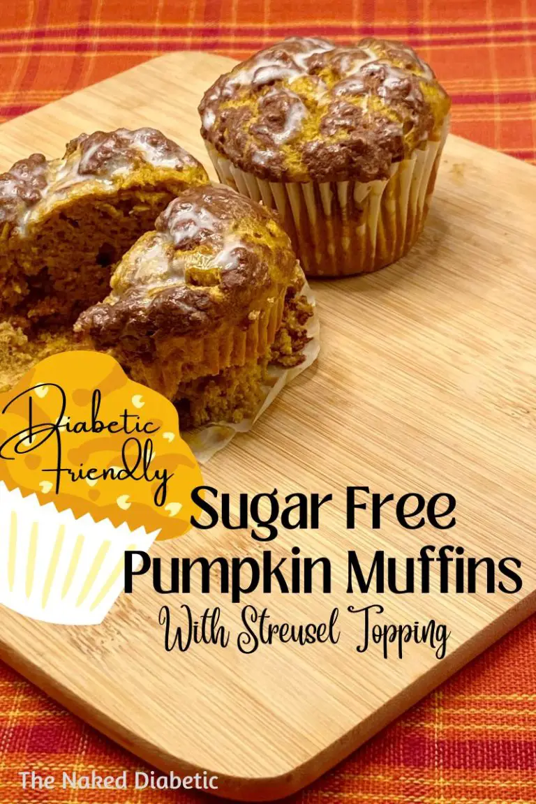 Easy Diabetic Sugar Free Pumpkin Muffins with Streusel topping - The