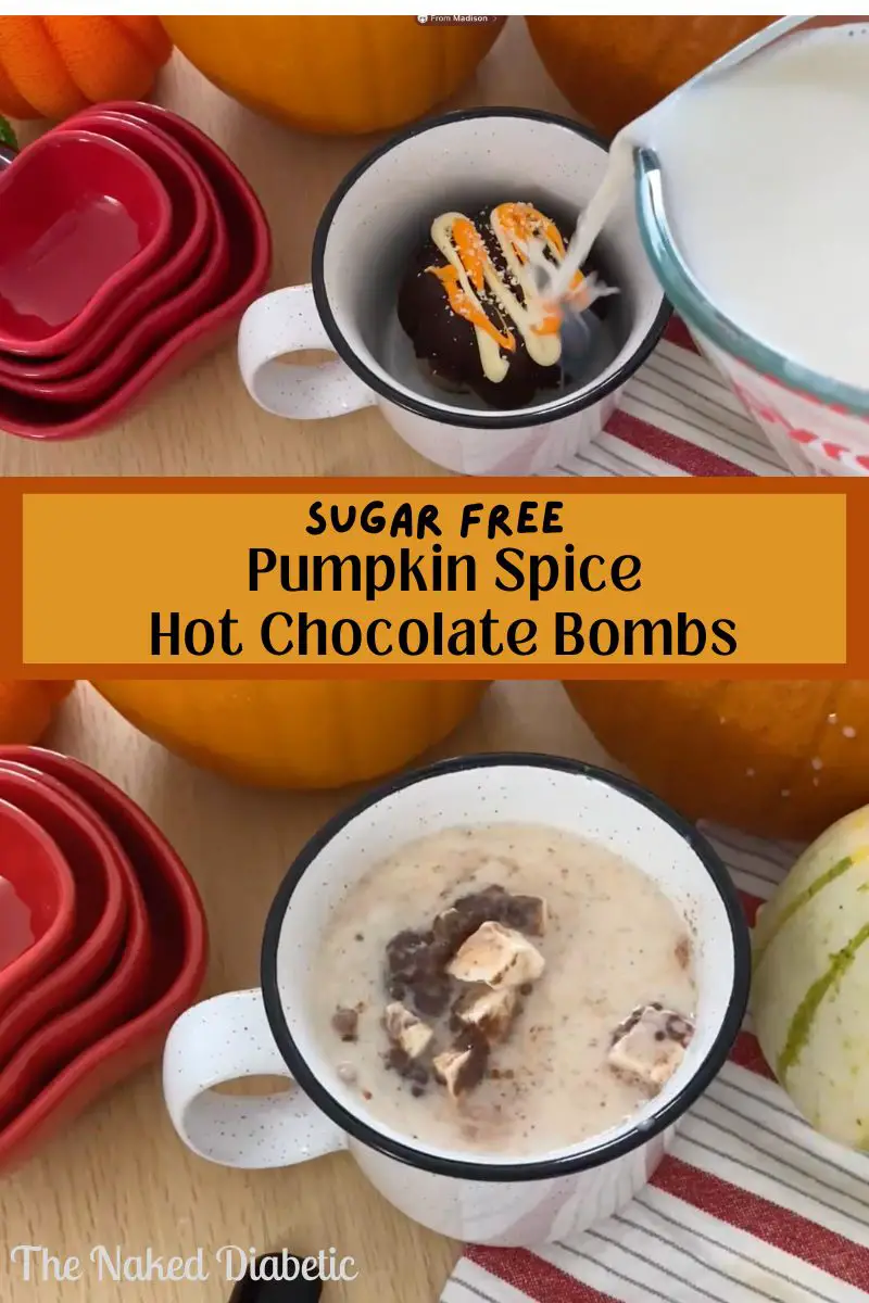 sugar free pumpkin spice hot chocolate bombs