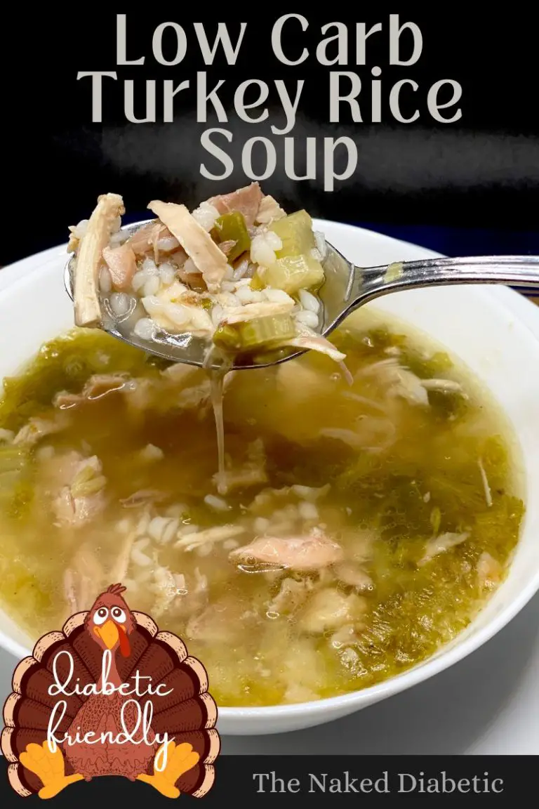 Easy Diabetic Low Carb Turkey Rice Soup Recipe