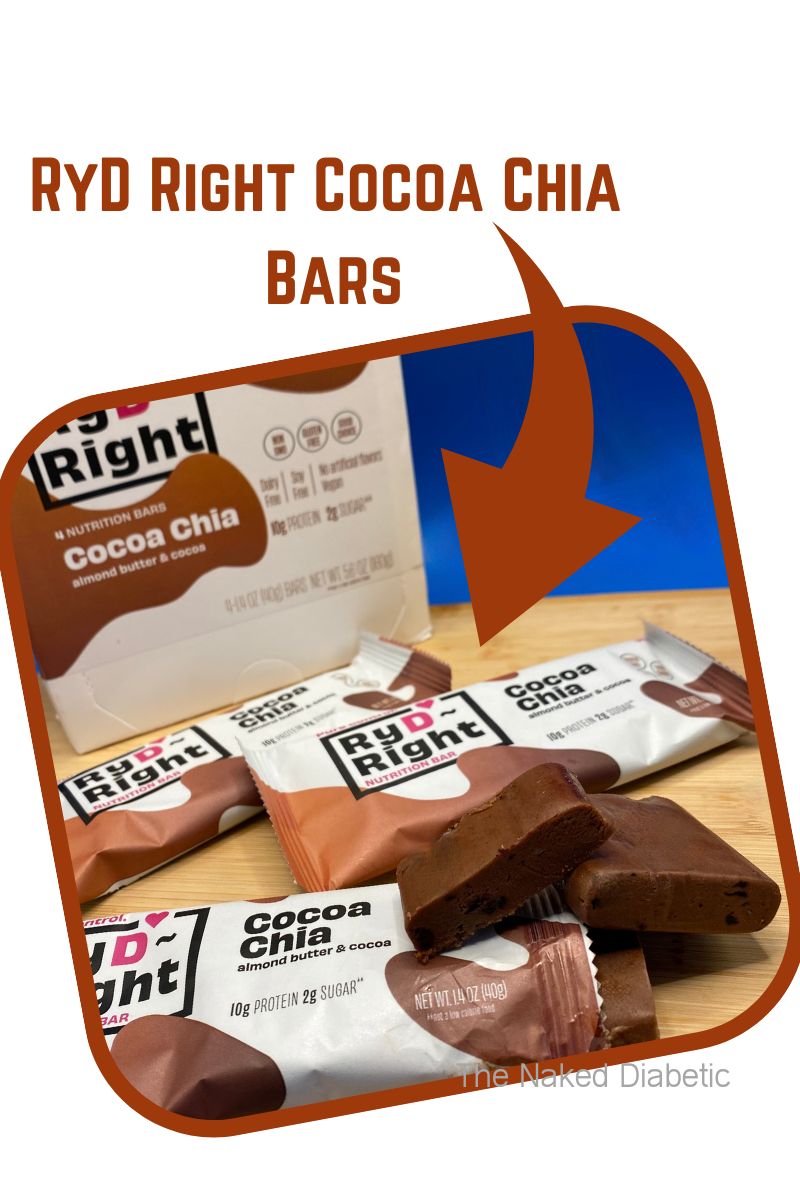 snack bars for diabetics - cocoa chia
