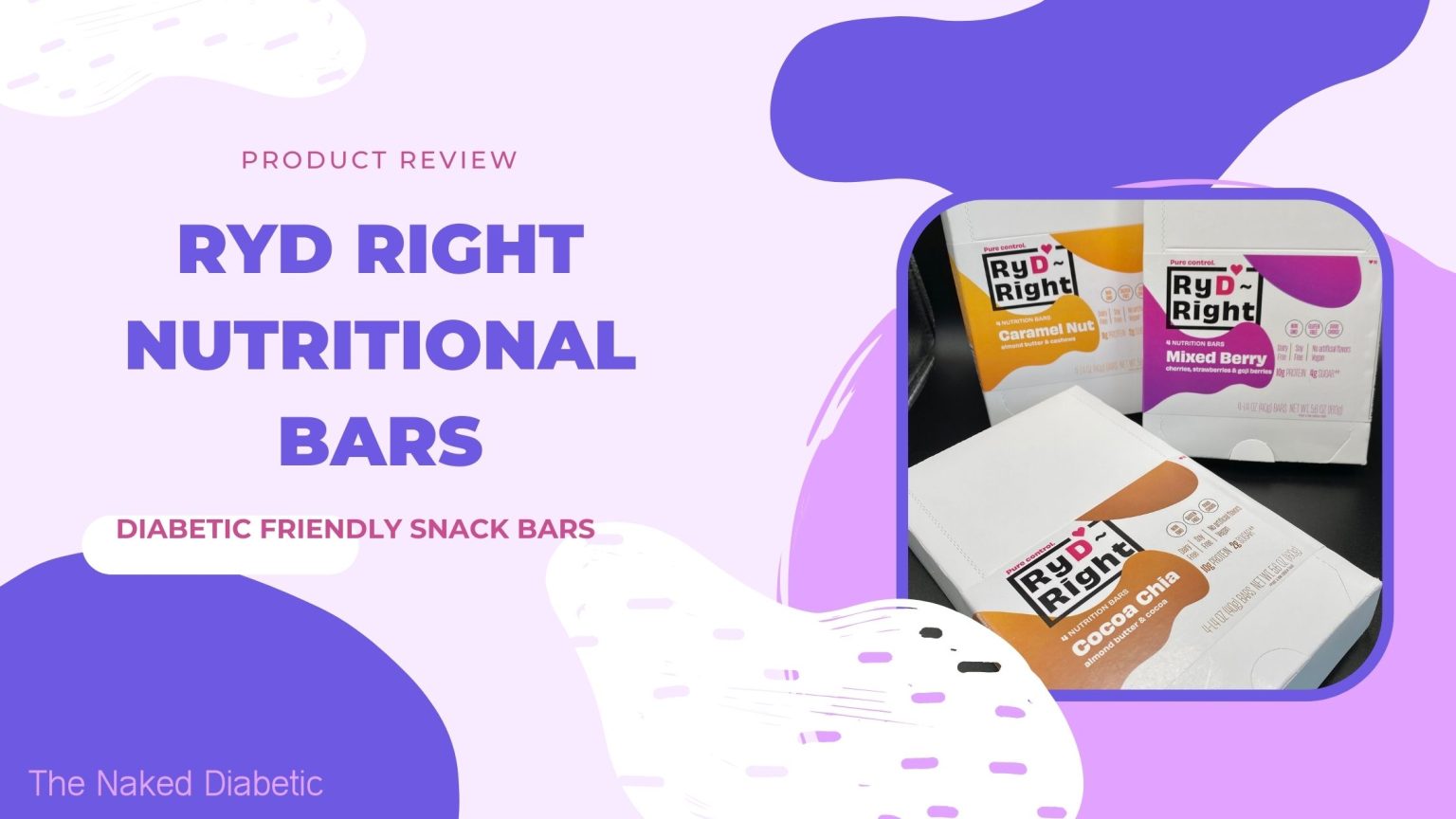 3 "NEW" Healthy Snack Bars for Diabetics.