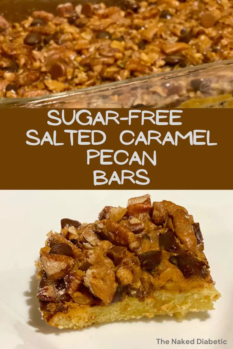 Sugar Free Salted Caramel Pecan Bars Recipe