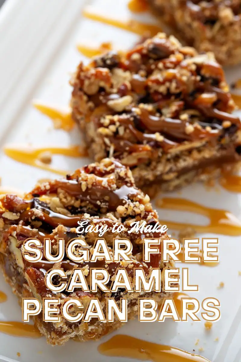 sugar free caramel pecan bars