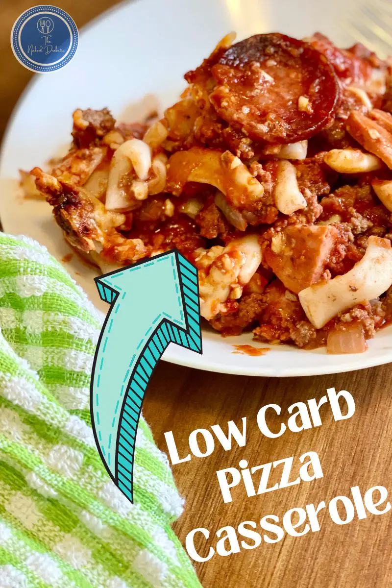 picture of our Low Carb Pizza casserole for diabetics