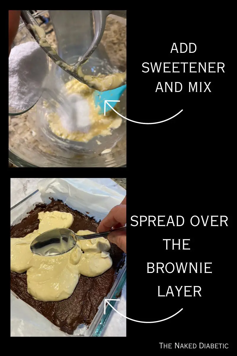 sugar free cheesecake brownies