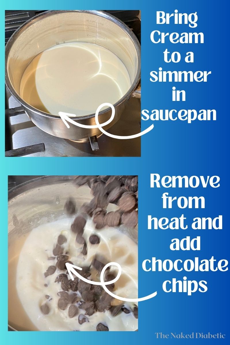 how to make a sugar free ganache tart