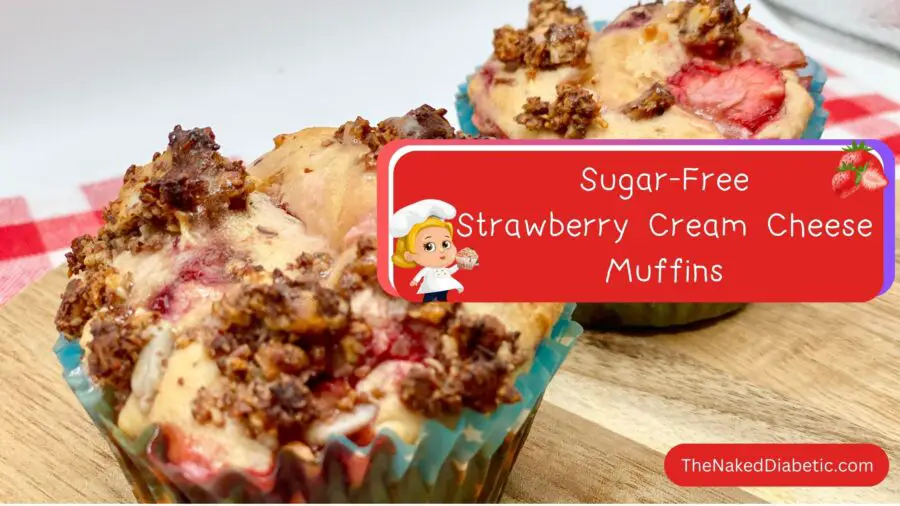 diabetic sugar free strawberry cream cheese muffins