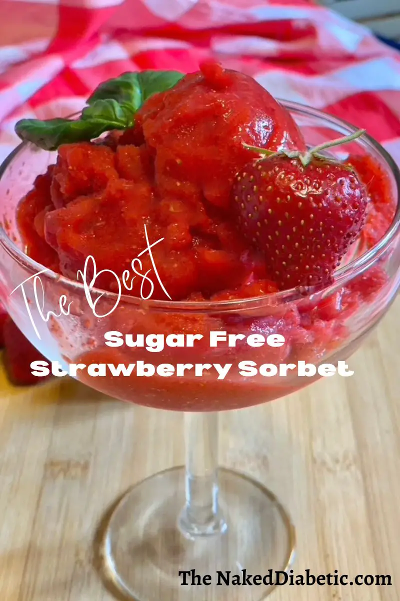 Diabetic Sugar Free Strawberry Sorbet