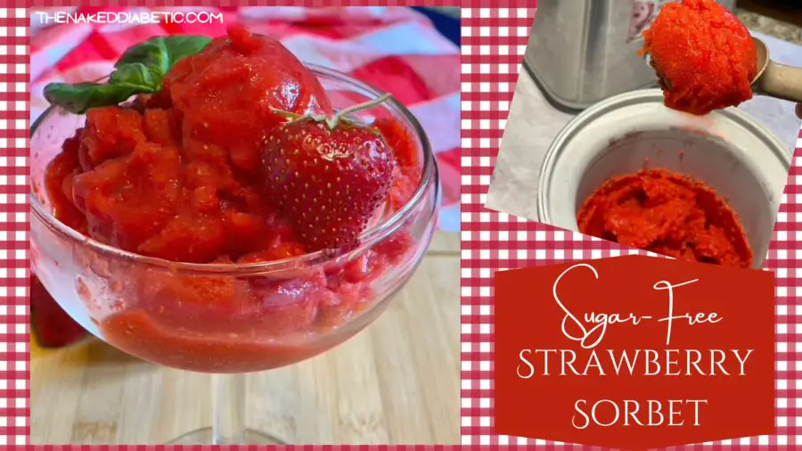 sugar free strawberry sorbet for diabetics