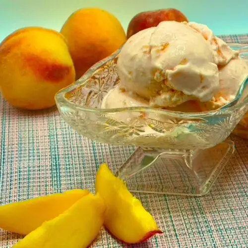 Easy Diabetic Sugar Free Peach Ice Cream Recipe