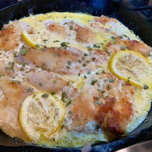 picture of low carb creamy lemon chicken