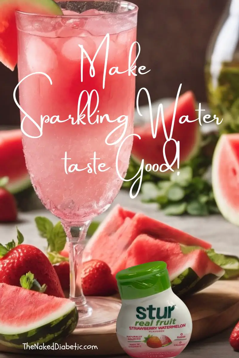 strawberry watermelon sparkling water - how to make sparkling water taste good.