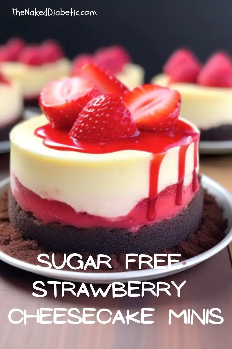 sugar free strawberry cheesecake minis