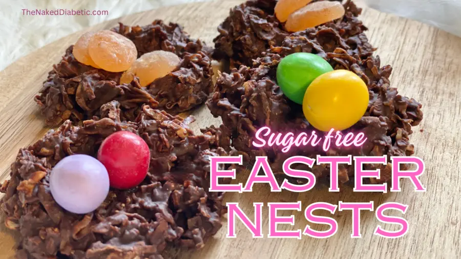 Sugar Free Easter Nest cookies