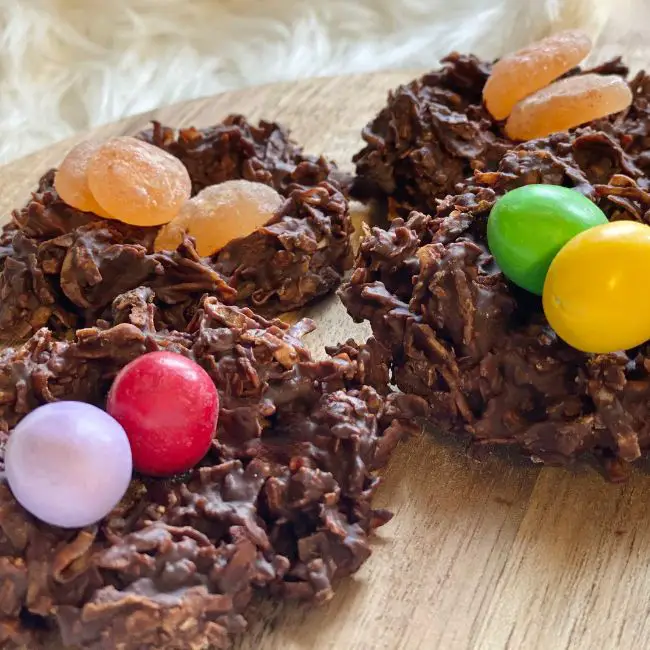 Sugar Free Easter Nest cookies for diabetics