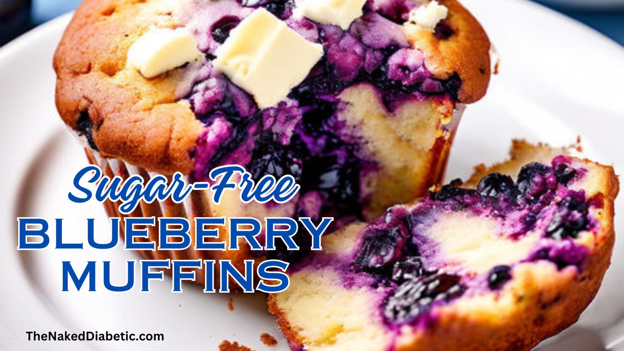 Simple Diabetic Sugar Free Blueberry Muffins - The Naked Diabetic