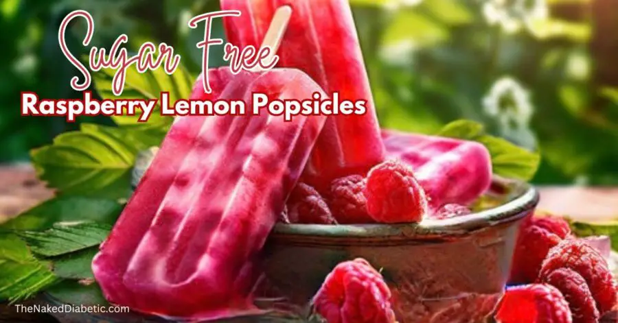 sugar free raspberry lemon popsicles