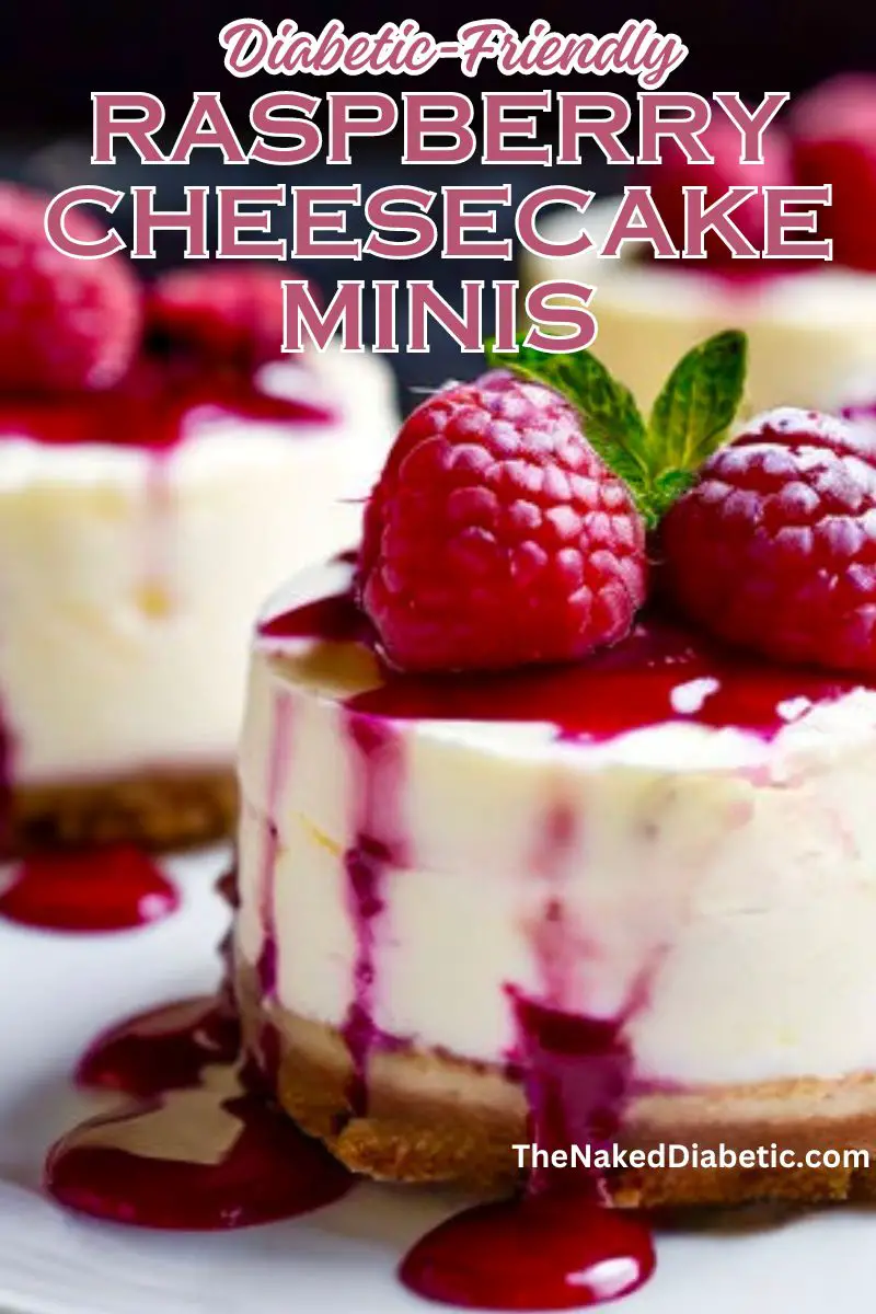 diabetic sugar free mini raspberry cheesecakes