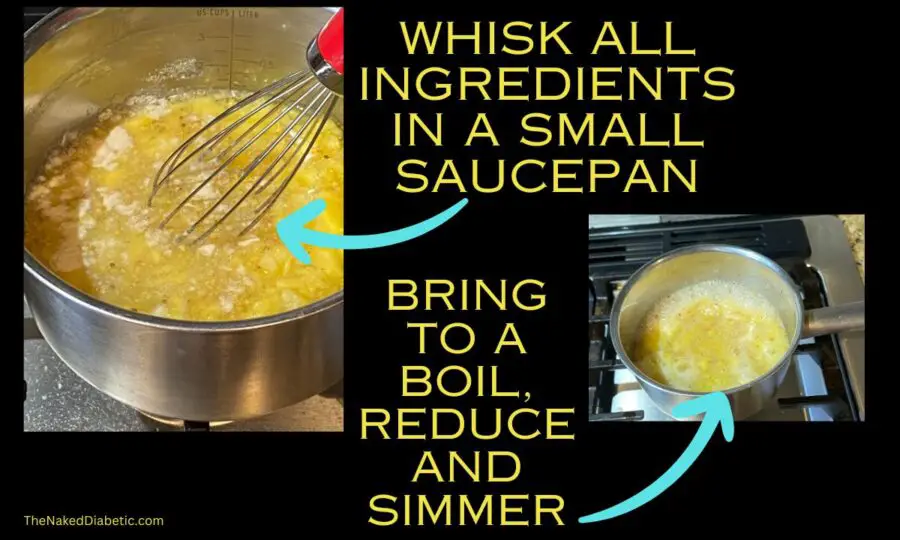 making sugar free pineapple glazed ham on the stove top