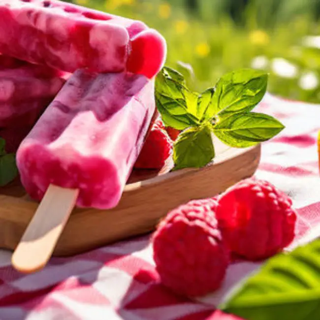 sugar free raspberry lemon popsicles