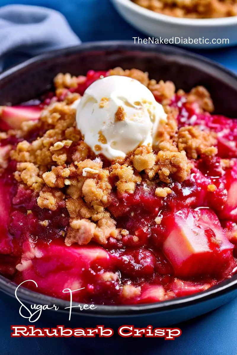 Sugar Free Rhubarb Crisp  