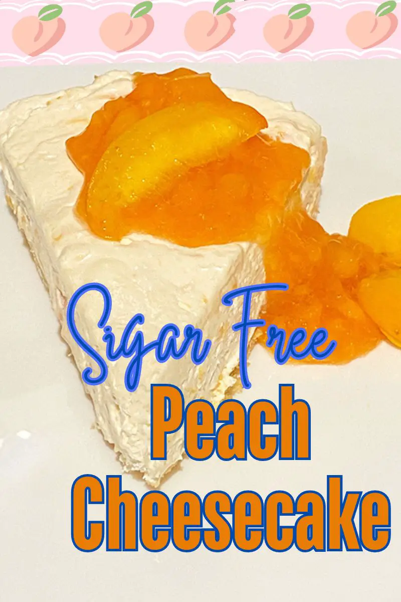 sugar free peach cheesecake